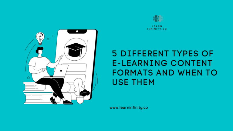 5 Different Types of e-Learning Content Formats and When to Use Them: A perfect Guide
