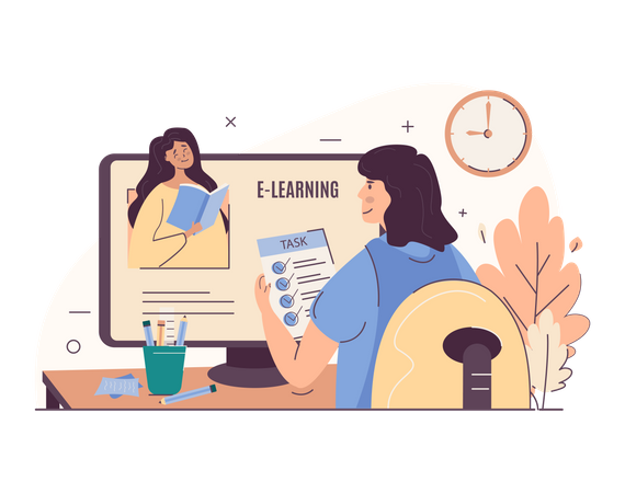 online learning illustration download in svg png gif file formats management system progress report education pack e illustrations 3299327 corporate e-learning