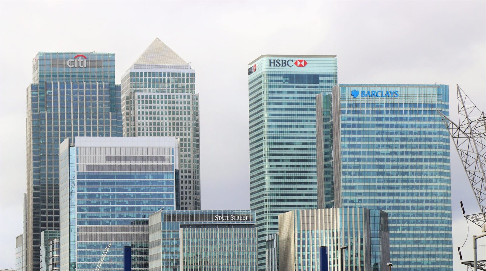 ESG Consulting Nepal %corporate custom e-learning training agency% Modern bank skyscrapers in a financial business district
