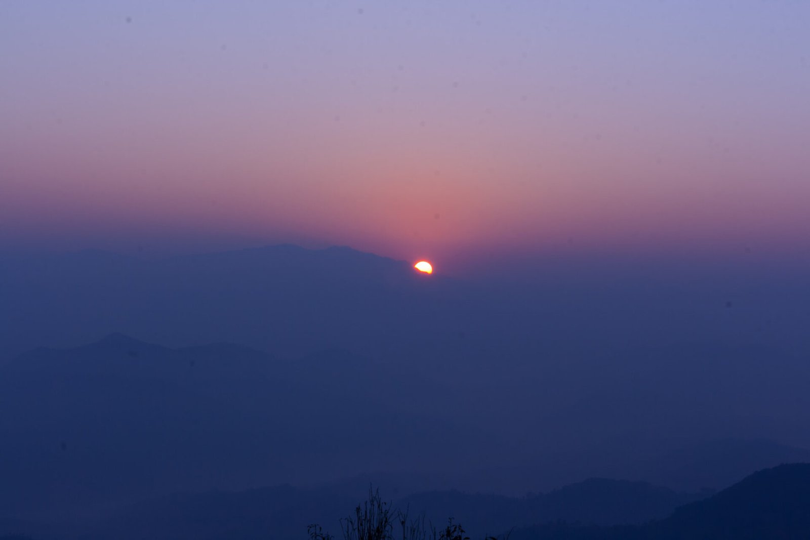 Sunrise in Nagarkot, Nepal